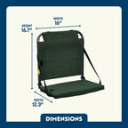 Ultra-Lightweight BleacherBack - Choice 696 - Bleacher-Friendly Stadium Chair with Back Support Detail