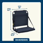 Ultra-Lightweight BleacherBack - Choice 696 - Bleacher-Friendly Stadium Chair with Back Support Detail