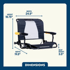 Premium All-Weather Stadium Rock-Cliner - Choice 540 - RoadTrip Rocker Smooth Motion Camp Chair Detail