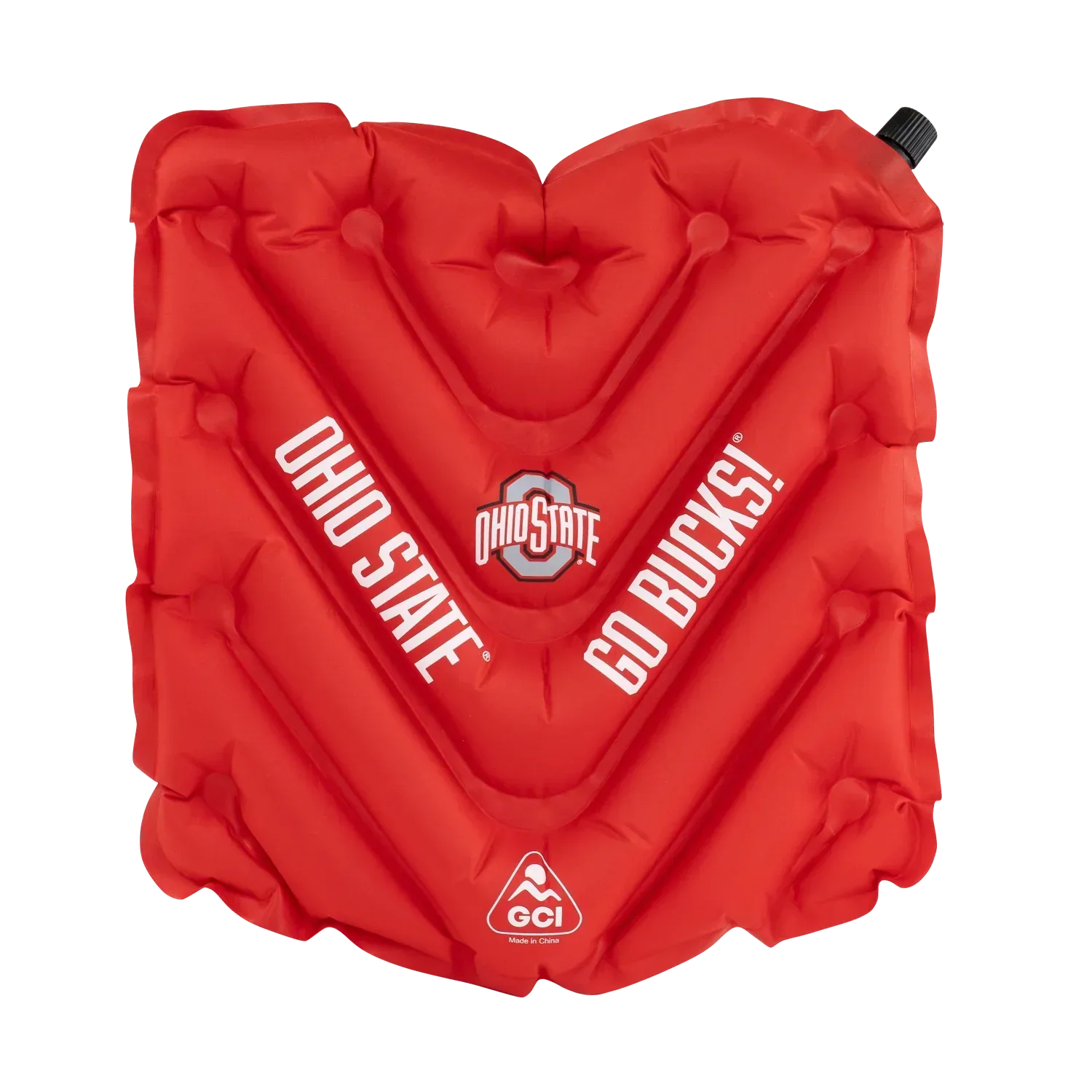 Ultra-Lightweight College V Seat Inflatable Stadium Cushion - Ohio State Buckeyes - Choice 778 - Ergonomic Portable Stadium Seat for Sports Events - Default Title
