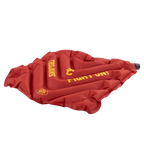 Bleacher-Friendly College V Seat Inflatable Stadium Cushion - USC Trojans - Choice 523 - Grandstand Cushion Seat with Secure Under-Bench Hooks Detail