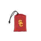 Bleacher-Friendly College V Seat Inflatable Stadium Cushion - USC Trojans - Choice 523 - Grandstand Cushion Seat with Secure Under-Bench Hooks Detail