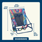 Low-Profile Everywhere Chair 2 - Choice 656 - Multi-Position Outdoor Beach Chair with Pillow Detail