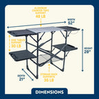 Compact Grilling Slim-Fold Cook Station - Choice 575 - Portable Compact BBQ Grilling Tool Set Detail