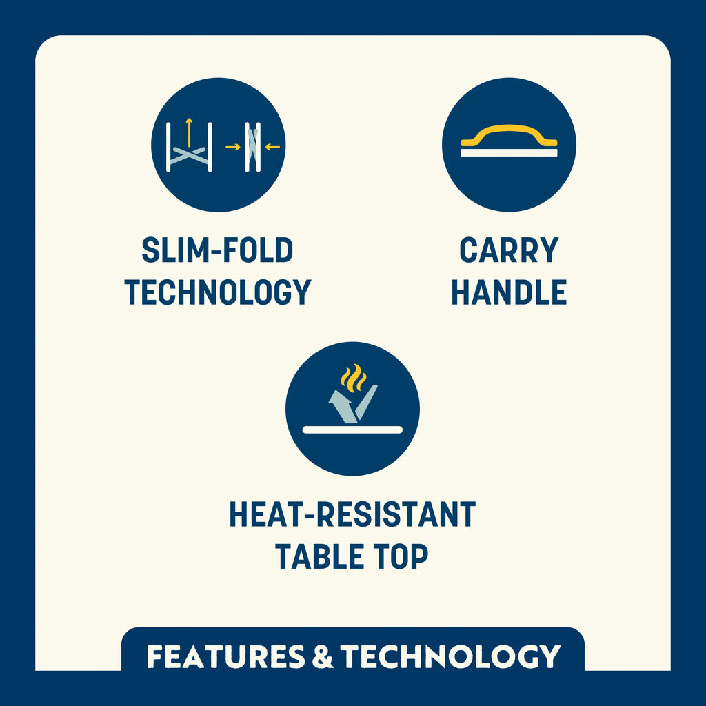 Compact Grilling Slim-Fold Cook Station - Choice 575 - Portable Compact BBQ Grilling Tool Set Detail
