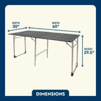 Portable Staging Slim-Fold Table XL - Choice 651 - Multi-Functional Heavy-Duty Grilling Table Counter Detail