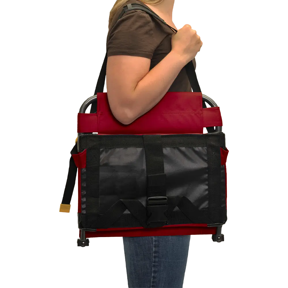 Ultra-Lightweight BleacherBack - Choice 696 - Bleacher-Friendly Stadium Chair with Back Support Detail