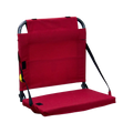 Ultra-Lightweight BleacherBack - Choice 696 - Bleacher-Friendly Stadium Chair with Back Support - Red
