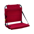Ultra-Lightweight BleacherBack - Choice 696 - Bleacher-Friendly Stadium Chair with Back Support - Red