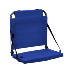 Ultra-Lightweight BleacherBack - Choice 696 - Bleacher-Friendly Stadium Chair with Back Support - Royal Blue