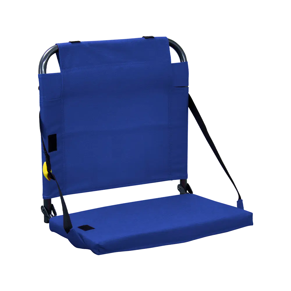Ultra-Lightweight BleacherBack - Choice 696 - Bleacher-Friendly Stadium Chair with Back Support - Royal Blue