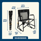 Smooth Motion Freestyle Rocker - Choice 711 - RoadTrip Rocker Smooth Motion Camp Chair Detail