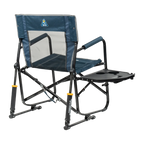 Smooth Motion Freestyle Rocker with Side Table - Choice 853 - Heavy-Duty Kickback Rocker with Beverage Holder Detail