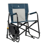 Smooth Motion Freestyle Rocker with Side Table - Choice 853 - Heavy-Duty Kickback Rocker with Beverage Holder Detail