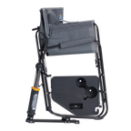 Smooth Motion Freestyle Rocker with Side Table - Choice 853 - Heavy-Duty Kickback Rocker with Beverage Holder Detail