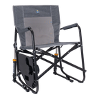 Smooth Motion Freestyle Rocker with Side Table - Choice 853 - Heavy-Duty Kickback Rocker with Beverage Holder Detail