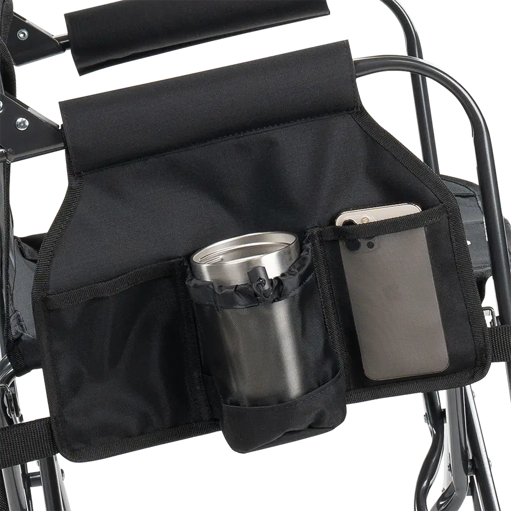 Luxury Camp Stowaway Rocker - Choice 794 - Heavy-Duty Kickback Rocker with Beverage Holder Detail