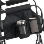 Luxury Camp Stowaway Rocker - Choice 794 - Heavy-Duty Kickback Rocker with Beverage Holder Detail