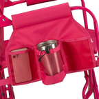 Luxury Camp Stowaway Rocker - Choice 794 - Heavy-Duty Kickback Rocker with Beverage Holder Detail