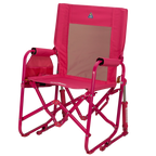 Luxury Camp Stowaway Rocker - Choice 794 - Heavy-Duty Kickback Rocker with Beverage Holder Detail