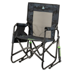 Luxury Camp Stowaway Rocker - Choice 794 - Heavy-Duty Kickback Rocker with Beverage Holder Detail