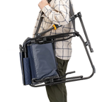 Luxury Camp Stowaway Rocker - Choice 794 - Heavy-Duty Kickback Rocker with Beverage Holder Detail