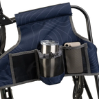 Luxury Camp Stowaway Rocker - Choice 794 - Heavy-Duty Kickback Rocker with Beverage Holder Detail