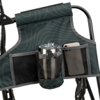 Luxury Camp Stowaway Rocker - Choice 794 - Heavy-Duty Kickback Rocker with Beverage Holder Detail