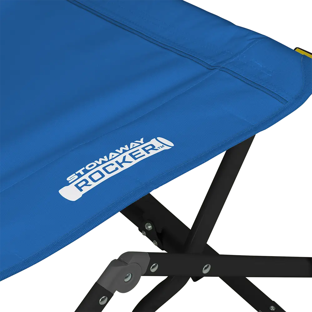 Luxury Camp Stowaway Rocker - Choice 794 - Heavy-Duty Kickback Rocker with Beverage Holder Detail