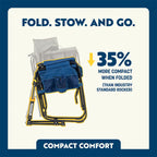 Luxury Camp Stowaway Rocker - Choice 794 - Heavy-Duty Kickback Rocker with Beverage Holder Detail