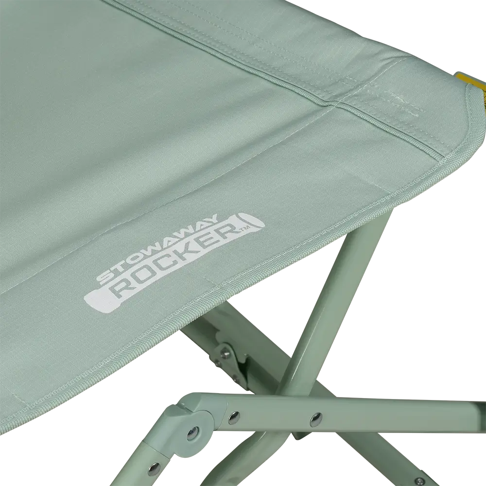 Luxury Camp Stowaway Rocker - Choice 794 - Heavy-Duty Kickback Rocker with Beverage Holder Detail