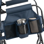 Luxury Camp Stowaway Rocker - Choice 794 - Heavy-Duty Kickback Rocker with Beverage Holder Detail