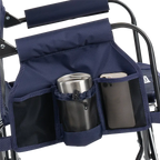 Luxury Camp Stowaway Rocker - Choice 794 - Heavy-Duty Kickback Rocker with Beverage Holder Detail