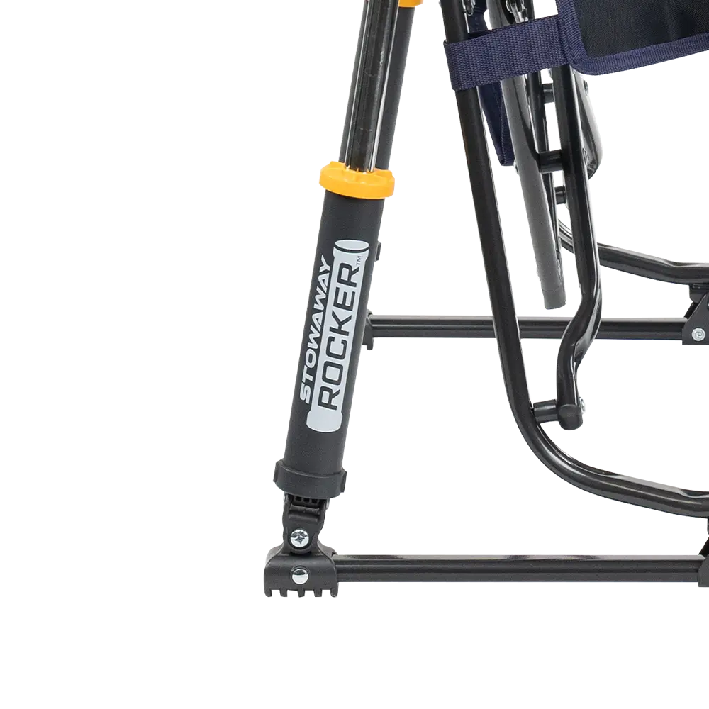 Luxury Camp Stowaway Rocker - Choice 794 - Heavy-Duty Kickback Rocker with Beverage Holder Detail
