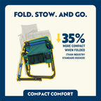 Luxury Camp Stowaway Rocker - Choice 794 - Heavy-Duty Kickback Rocker with Beverage Holder Detail