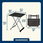 Multi-Functional Cook Compact Camp Table 20 - Choice 513 - Master Outdoor Kitchen Station for Tailgating & BBQ Detail