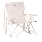 Heavy-Duty Freestyle Kickback Rocker - Choice 345 - Freestyle Rocker Portable Outdoor Folding Chair - Soft Neutral Leaf