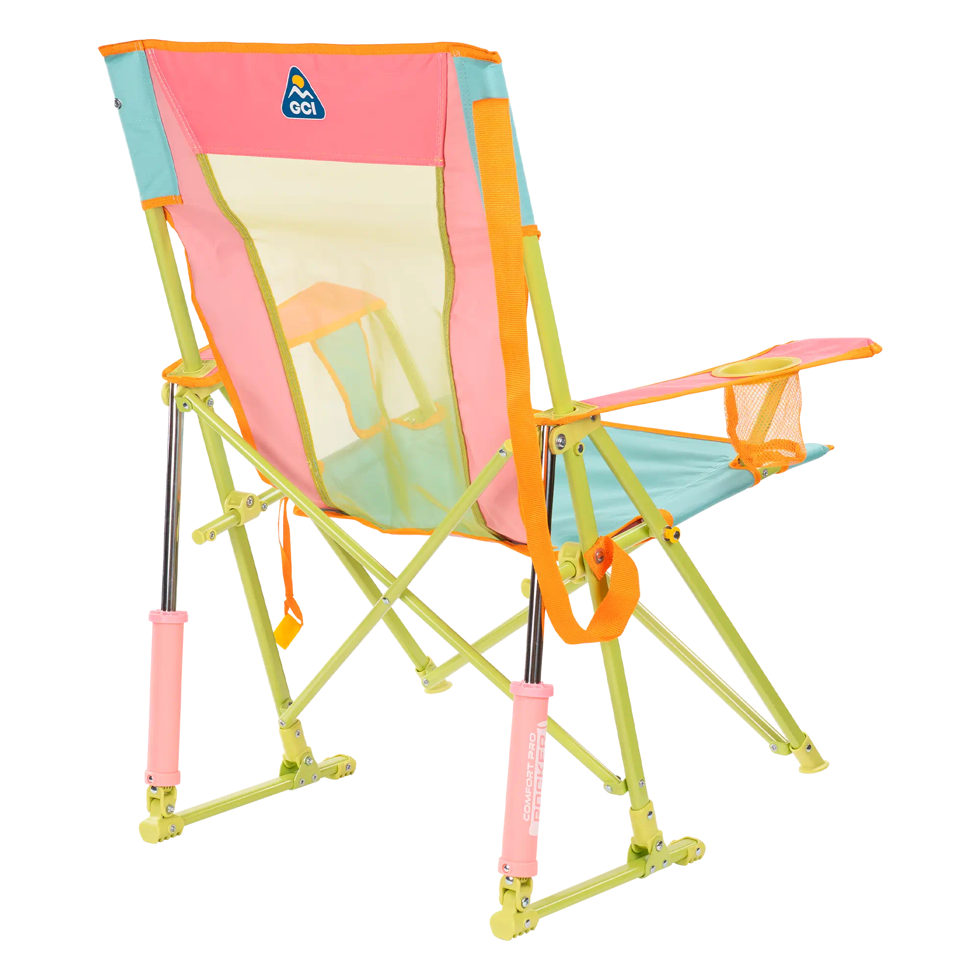 Heavy-Duty Freestyle Comfort Pro Rocker - Choice 375 - Freestyle Rocker Portable Outdoor Folding Chair Detail