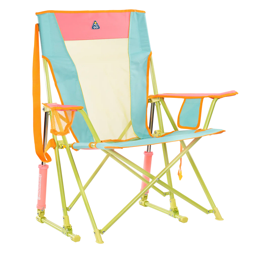 Heavy-Duty Freestyle Comfort Pro Rocker - Choice 375 - Freestyle Rocker Portable Outdoor Folding Chair - Sweet Tea