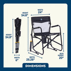 Smooth Motion Freestyle Rocker Elite - Choice 460 - Freestyle Rocker Portable Outdoor Folding Chair Detail