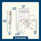 Smooth Motion Freestyle Rocker Elite - Choice 460 - Freestyle Rocker Portable Outdoor Folding Chair Detail