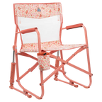 Smooth Motion Freestyle Rocker Elite - Choice 460 - Freestyle Rocker Portable Outdoor Folding Chair - Pink Sundress