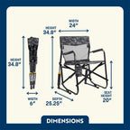 Smooth Motion Freestyle Rocker Elite - Choice 460 - Freestyle Rocker Portable Outdoor Folding Chair Detail