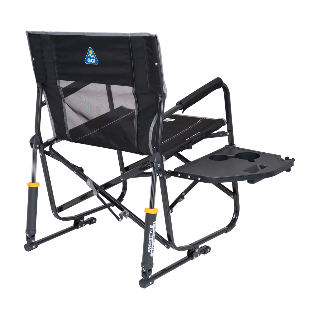 Heavy-Duty Freestyle Freestyle Rocker XL with Side Table - Choice 836 - Heavy-Duty Kickback Rocker with Beverage Holder Detail