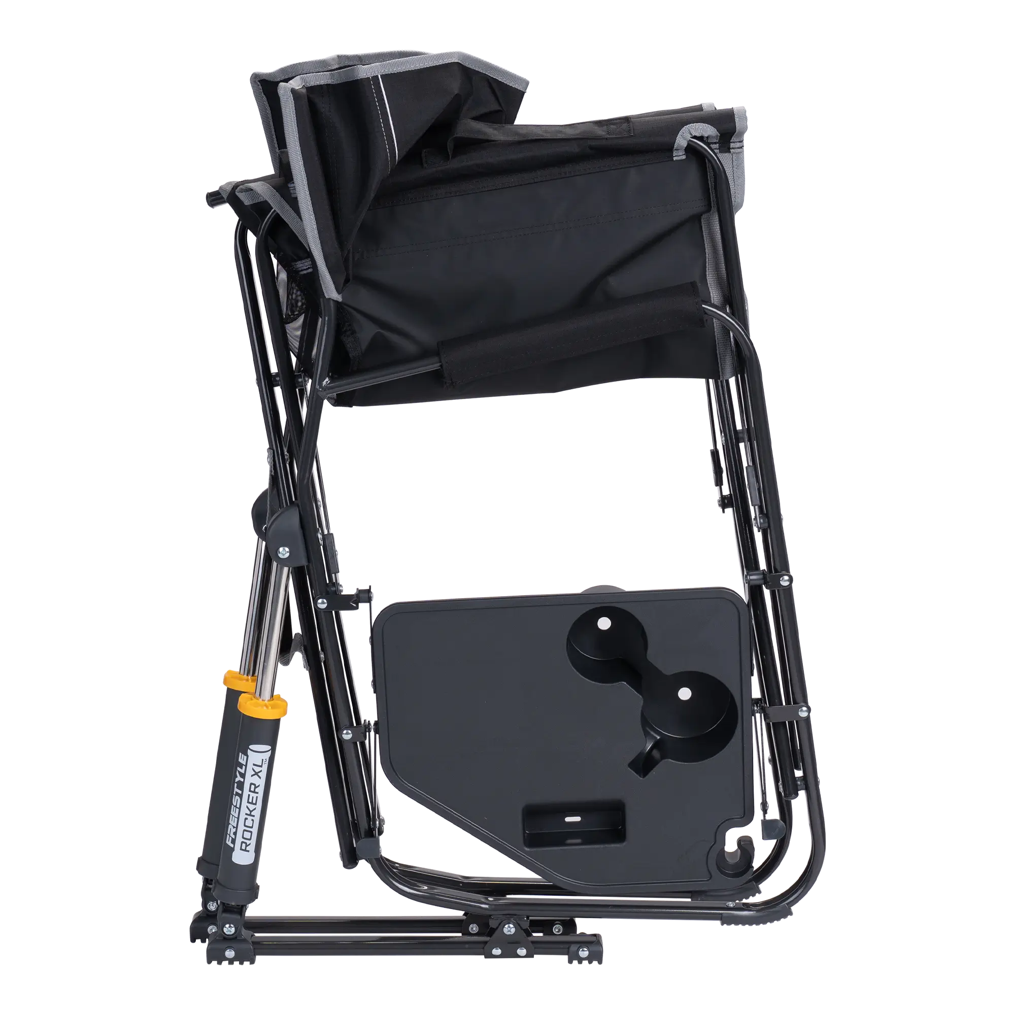 Heavy-Duty Freestyle Freestyle Rocker XL with Side Table - Choice 836 - Heavy-Duty Kickback Rocker with Beverage Holder Detail