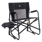 Heavy-Duty Freestyle Freestyle Rocker XL with Side Table - Choice 836 - Heavy-Duty Kickback Rocker with Beverage Holder - Black