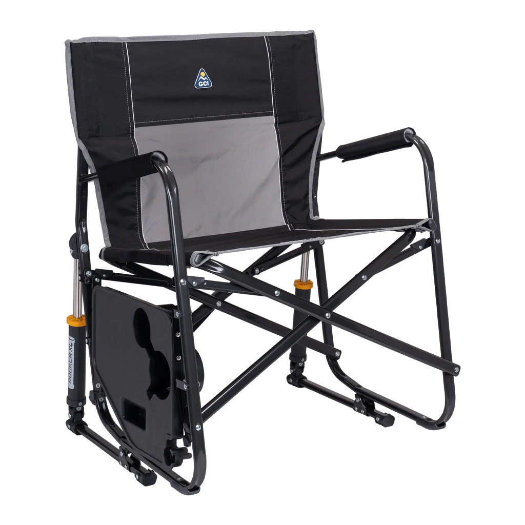 Heavy-Duty Freestyle Freestyle Rocker XL with Side Table - Choice 836 - Heavy-Duty Kickback Rocker with Beverage Holder Detail