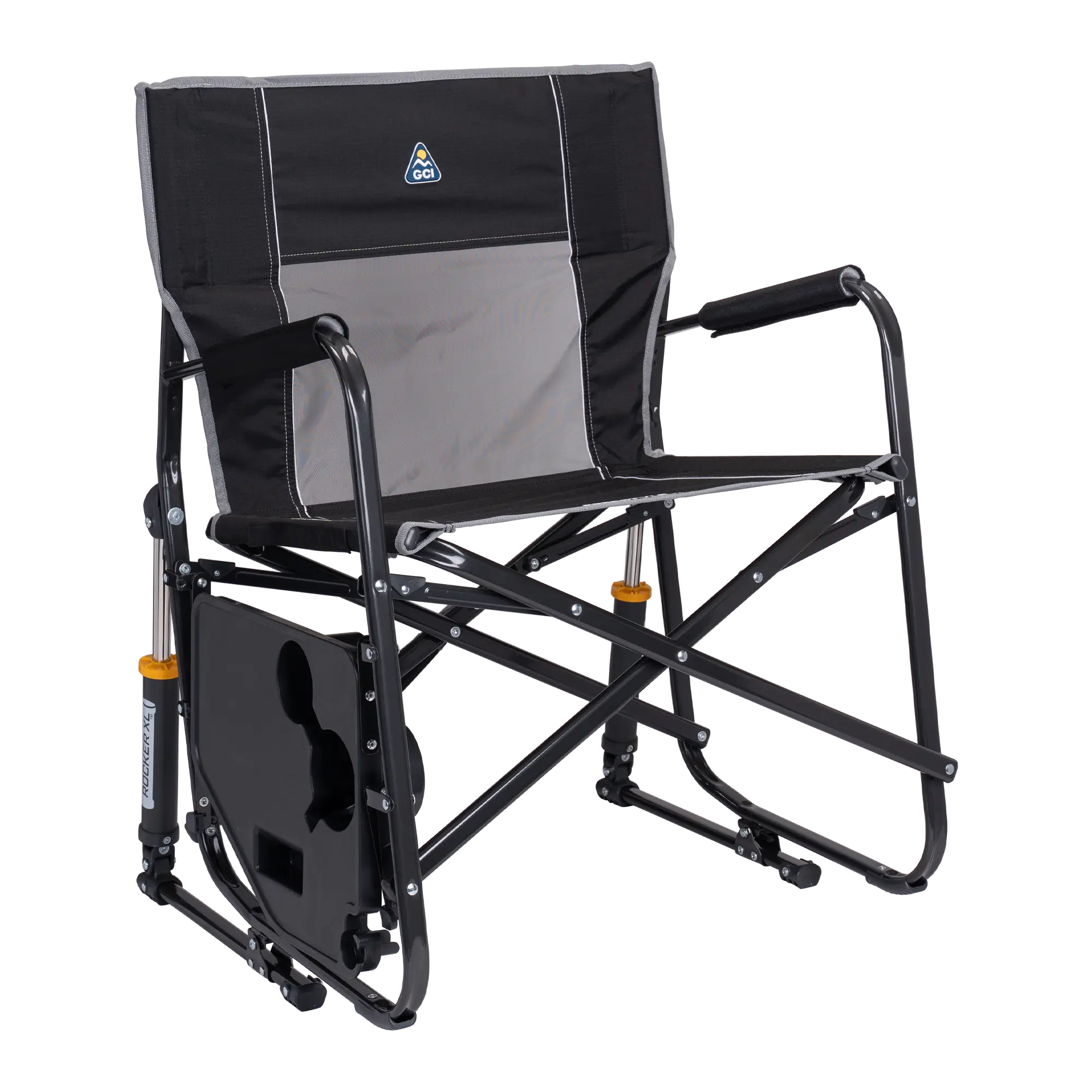 Heavy-Duty Freestyle Freestyle Rocker XL with Side Table - Choice 836 - Heavy-Duty Kickback Rocker with Beverage Holder Detail