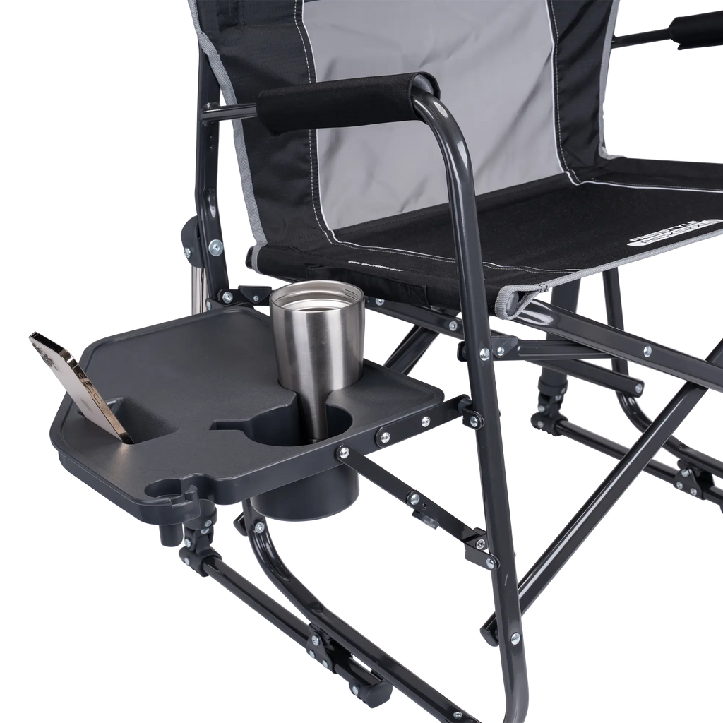 Heavy-Duty Freestyle Freestyle Rocker XL with Side Table - Choice 836 - Heavy-Duty Kickback Rocker with Beverage Holder Detail