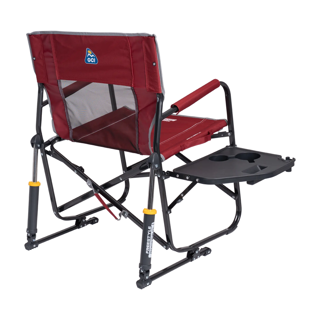 Heavy-Duty Freestyle Freestyle Rocker XL with Side Table - Choice 836 - Heavy-Duty Kickback Rocker with Beverage Holder Detail